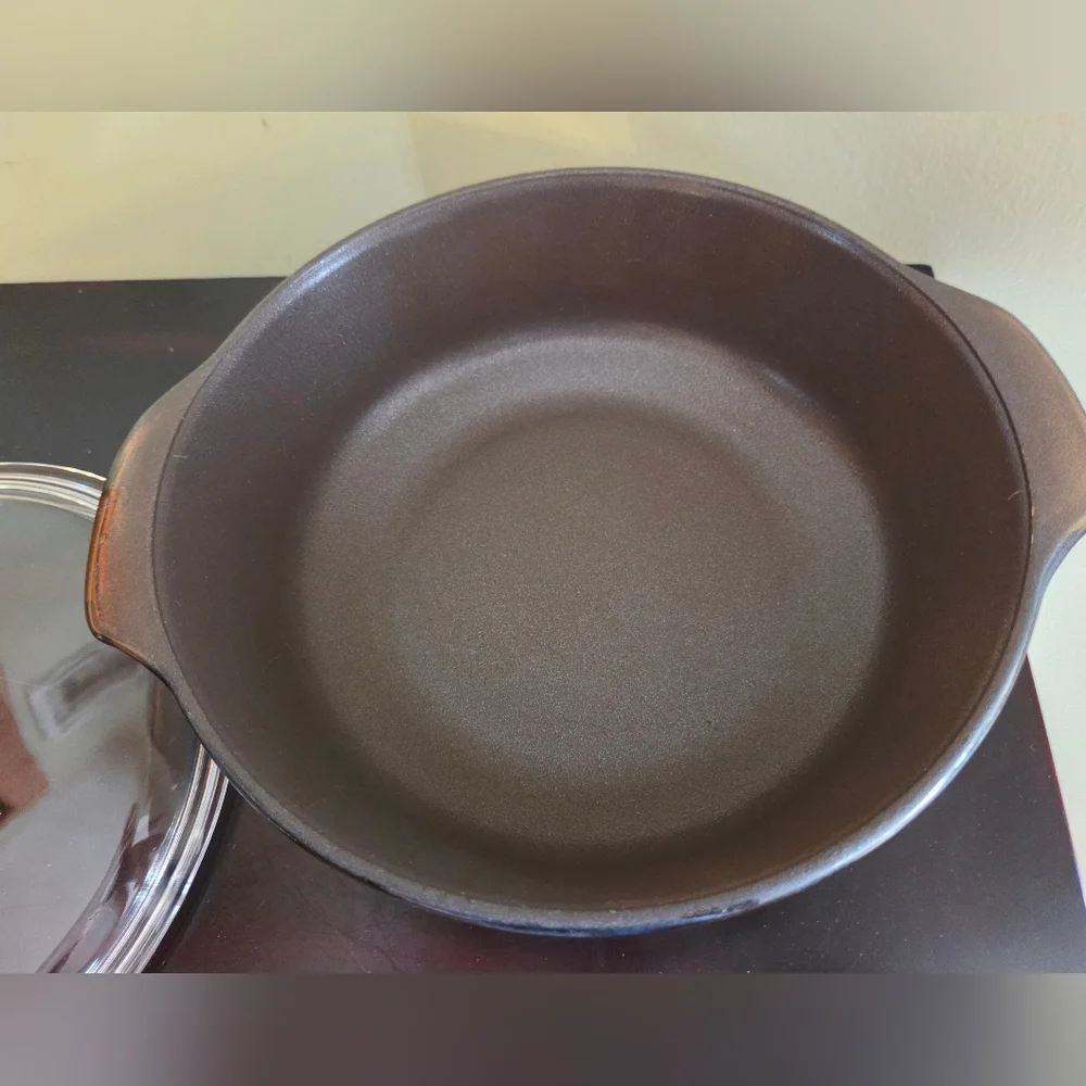 Vtg Anchor Hocking Fire King Brown Wheatland 2 Qt Casserole Dish #438 Non-Stick